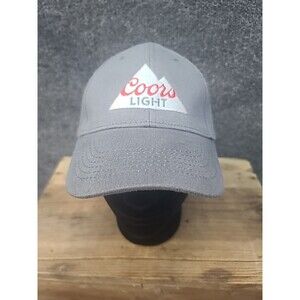 EUC Coors Light Gray Twill Embroidered Logo Snapback Ball Cap Acme Unisex Hat